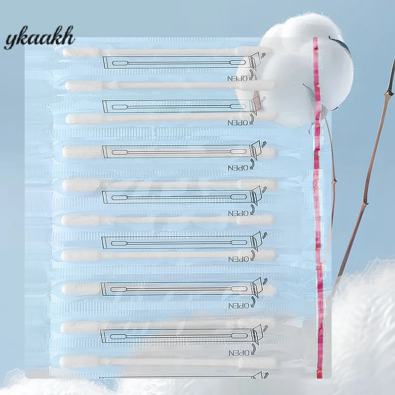 

【XHB93】50 Pieces Multipurpose Swabs Cosmetic Double-Ended Makeup Ear Care Paper Sticks Natural Ear Swab