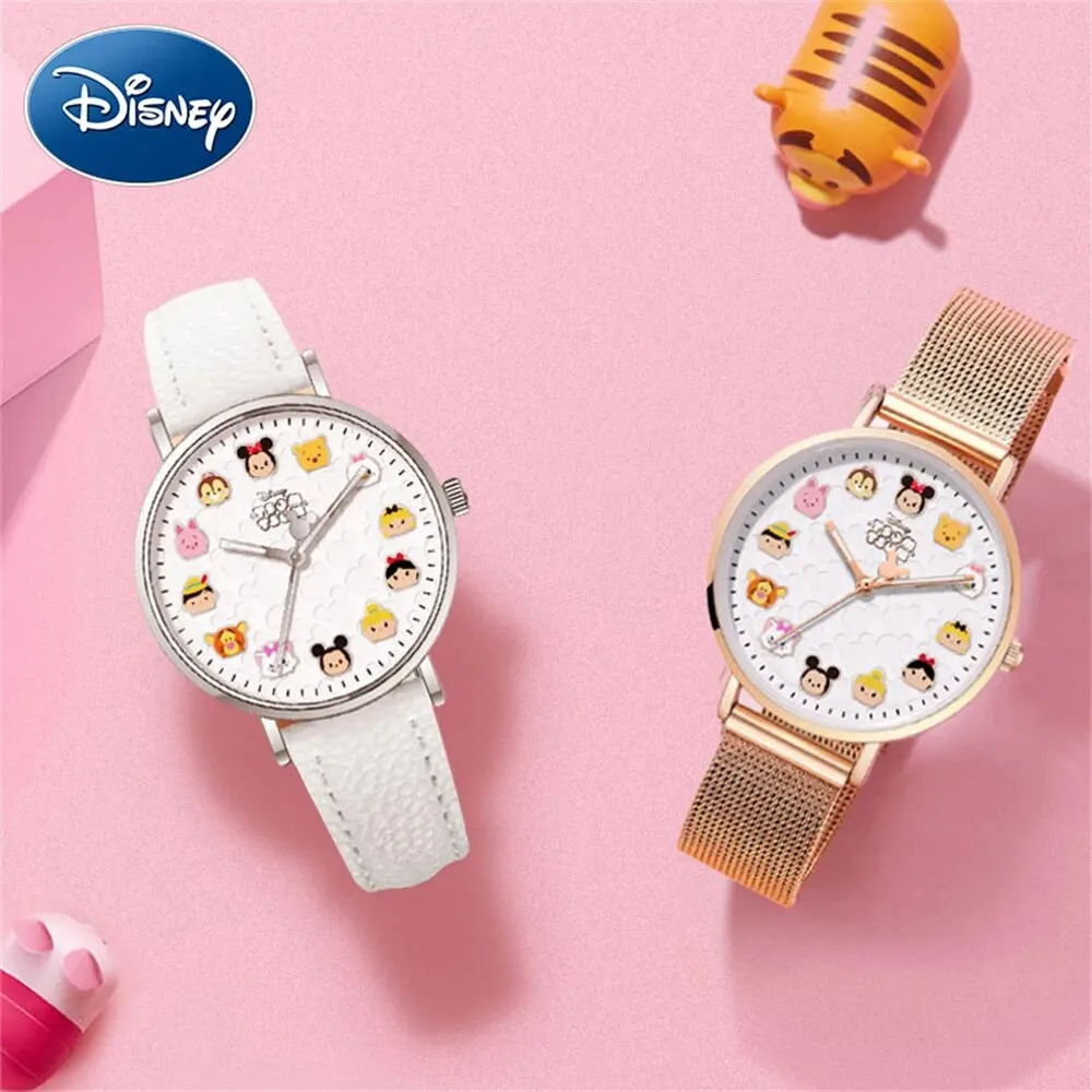 Disney Watch Women\'S Fashion Quartz Watch Luminous Waterproof Watch Leisure Watch Quartz Wrist Watch For Female Reloj De Mujer