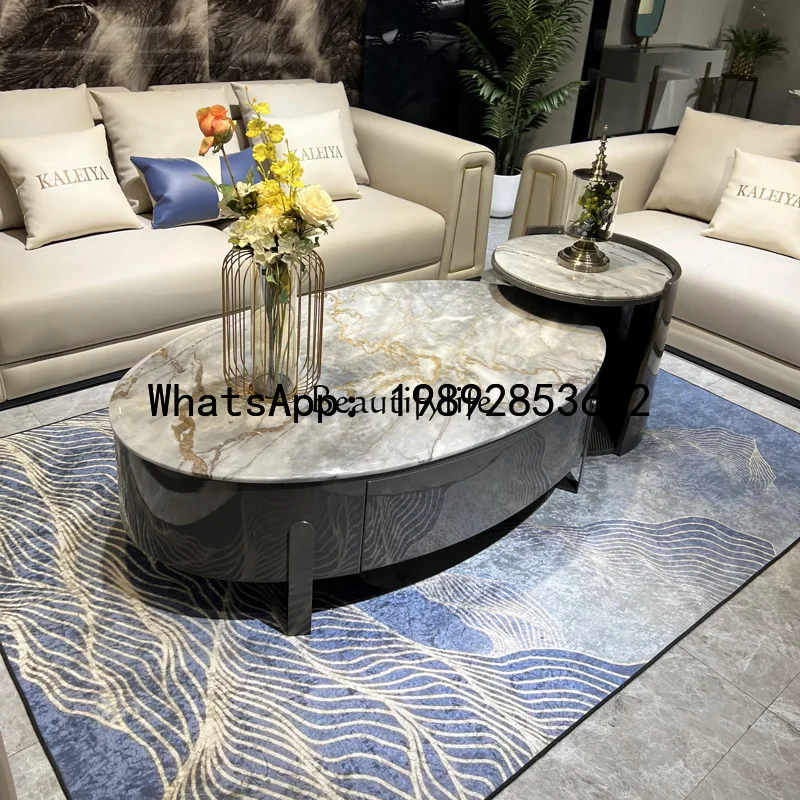 

Комплект мебели для гостиной X5: Итальянский кожаный диван класса люкс, в стиле Гонконг, для больших и малых квартир