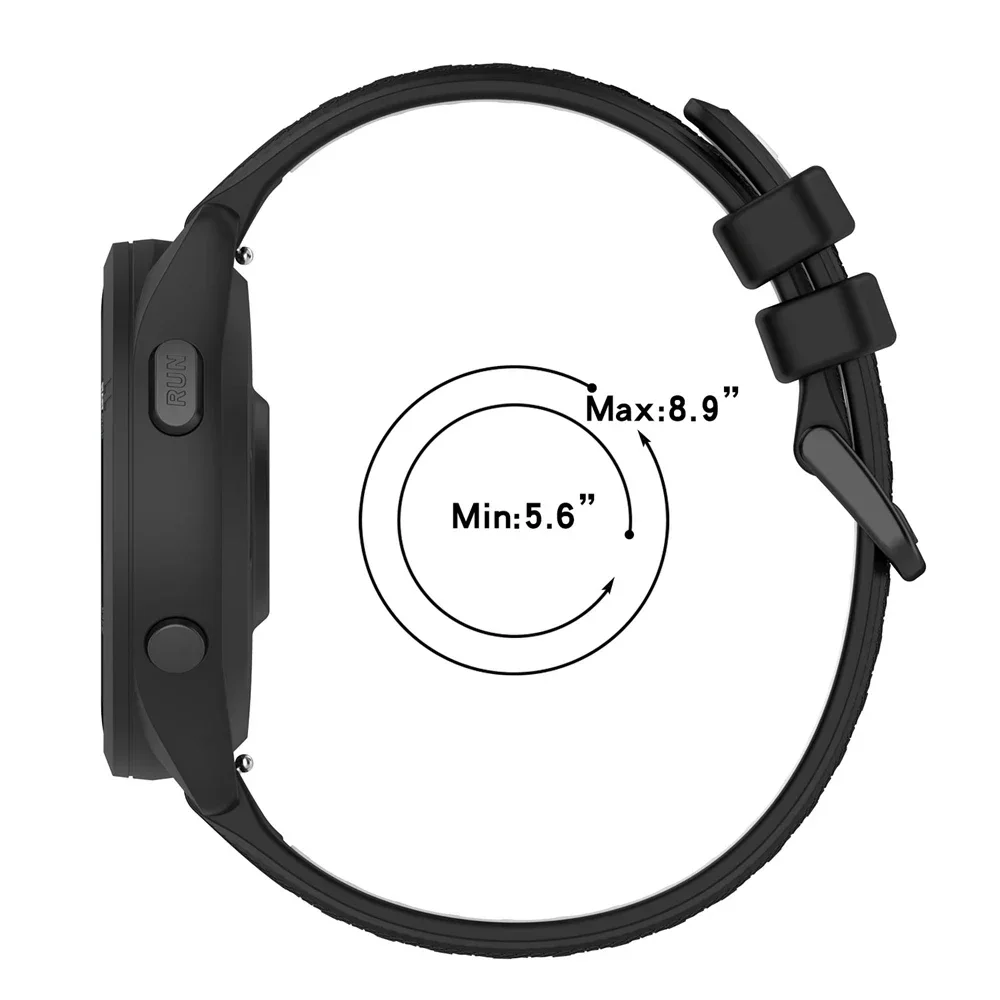 Cinturino sportivo in Silicone per Garmin Forerunner 255 265 245 165 cinturino per Garmin Venu 3 2 sq sostituzione del braccialetto 20mm 22mm Accessorie