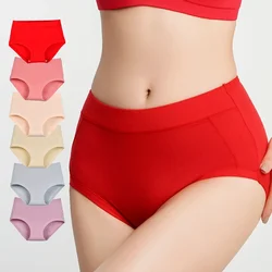 3pcs/lot Cotton Panties for Women Plus Size Briefs Mid Waist Panties Solid Color Beauty Sexy Lingerie Underpanties 40-100kg