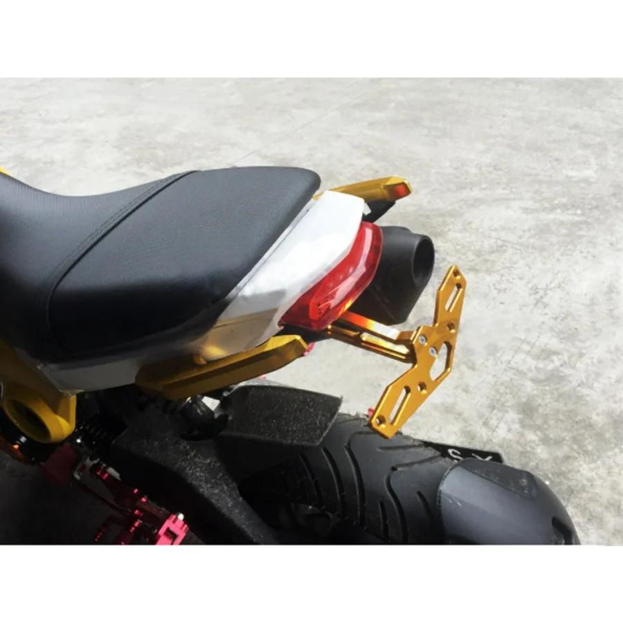Motorcycle Rear Armrest for Honda GROM125 MSX125 M3 MSX125SF Passenger Handle Aluminum Alloy Tail Wing Modification Accessories