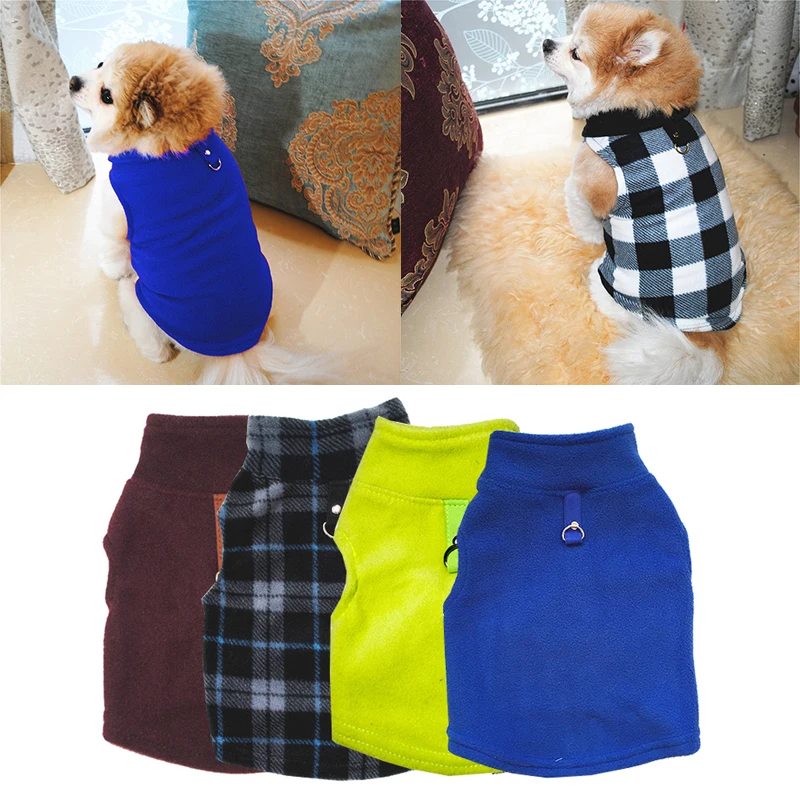 Winter Fleece Pet Dog Clothes Puppy Clothing Pug Costumes French Bulldog Coat Jacket For Small Dogs Chihuahua Vest Yorkie Kitten