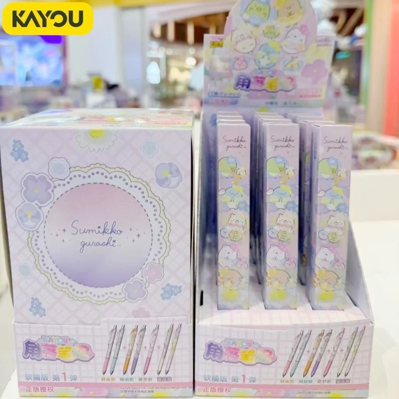 

Genuine KAYOU Sumikko Gurashi Click Gel Pen Blind Box Cute 0.5mm Click Black Signature Pen Stationery Birthday Gift