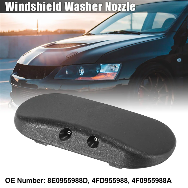 Right Side Windshield Windscreen Washer Nozzle Spray Jet 4F0955988A for -Audi A3 A4 B7 8E A6 C5 C6 A8 2002-2011 Heated