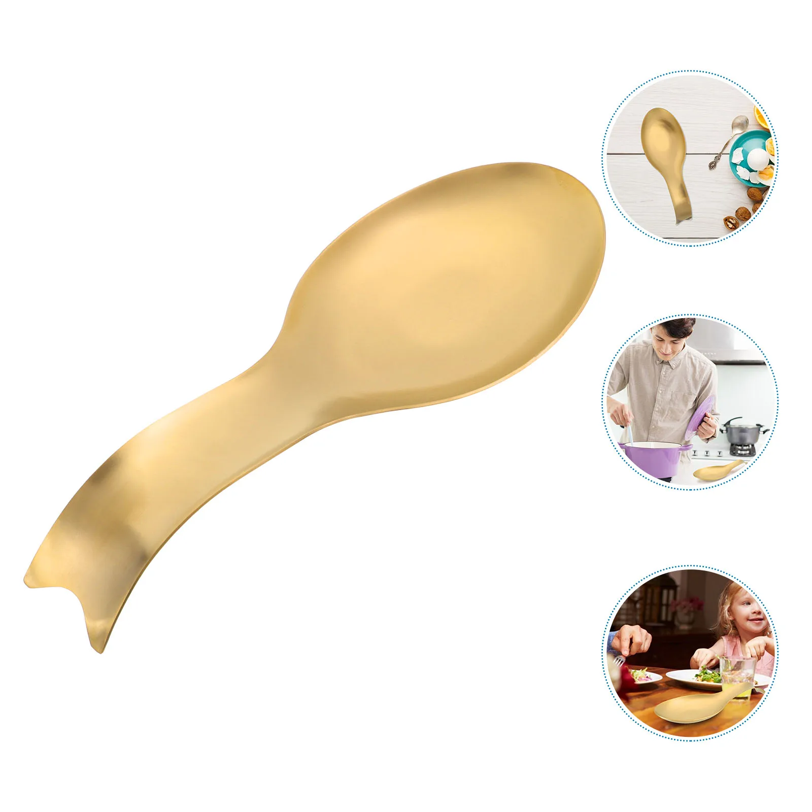 

Soup Spoon Rest Heat Resistant Silicone Ladle Mat For Kitchen Utensils, Smooth Spoon Holder Tableware Organizer Ladle Rest