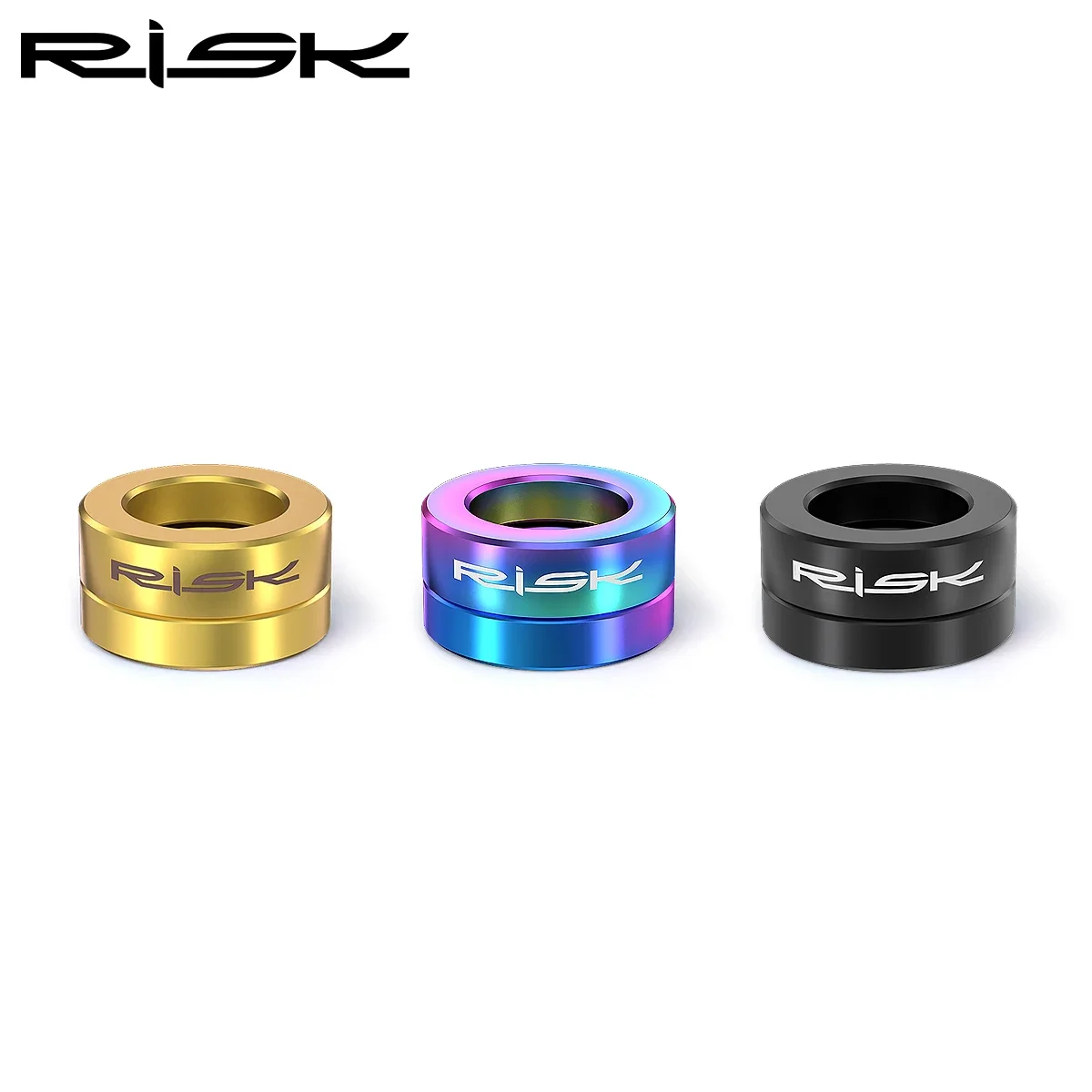 2 Pairs Risk Disc Brake Adjusting Concave and Convex Washer Brake Caliper Mount M6 Cone Spacer Bolt Titanium Alloy Gasket Screw