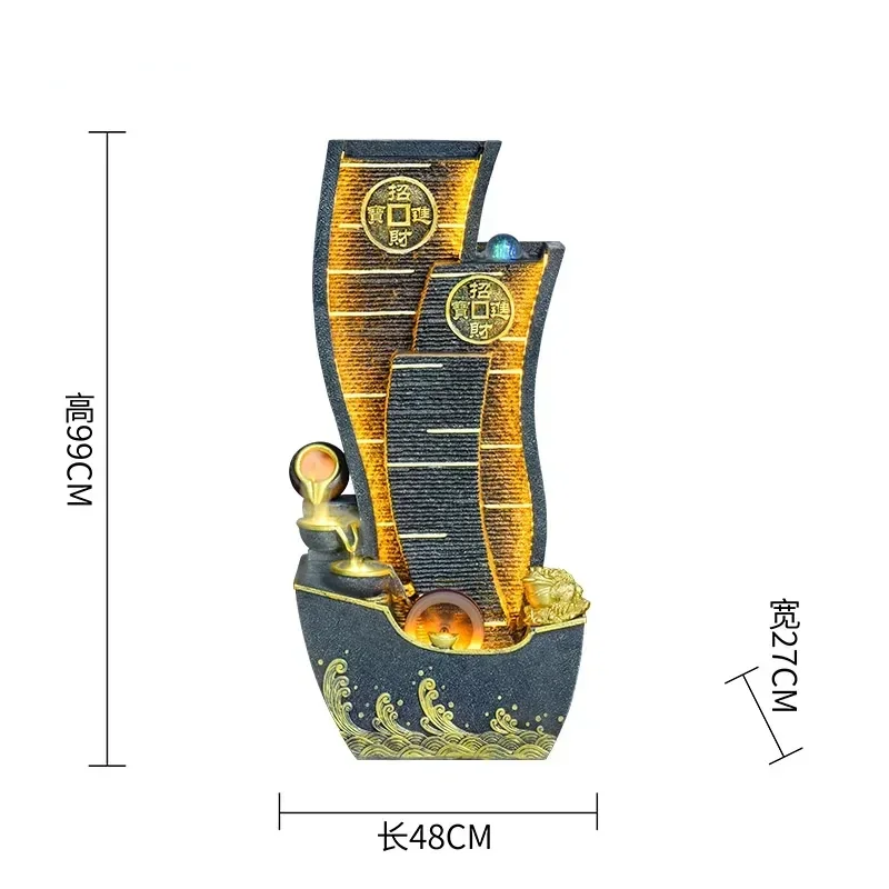 

Water Fountain Big Decorations Living Room Home Decoration Fengshui Wheel Advanced Decoration Creative Office