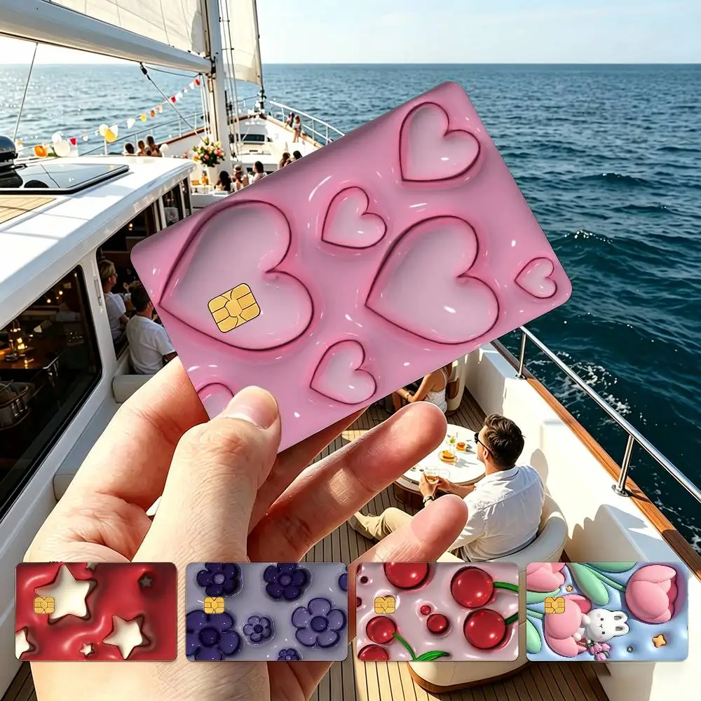 

P-Puffy wallpaper Credit Card HD Stickers Game Card Decal Small Chip Waterproof Sticker Gift
