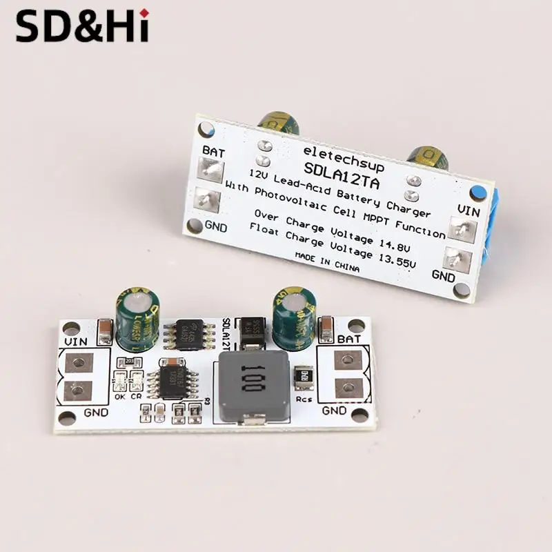 SDLA12TA MPPT Solar Controller Charging Module for 12V 1-1000AH Lead-Acid Battery Solar Panel Regulator Charger Board