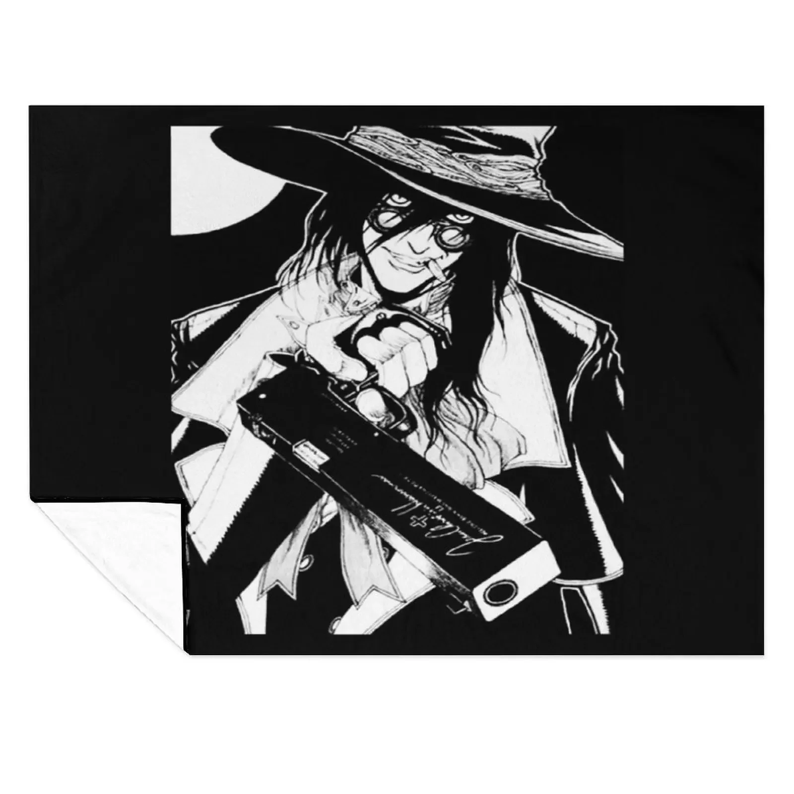 

Hellsing - Alucard - Ready To Kill Throw Blanket Sofa cosplay anime Stuffeds Summer Blankets