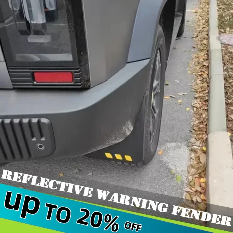 Reflective Warning Fender Fit for Jetour Traveller T2 2023 2024 2025 Special Modified Soft Glue Without Drilling Installation