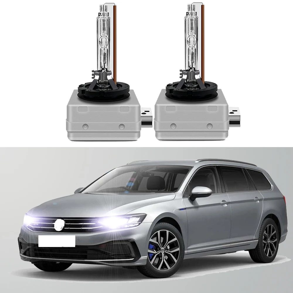 

For VW Passat Estate 3C5 2005-2011 6000K HID Xenon Headlight Bulb High Low Beam (Only fit original bulb is Xenon）