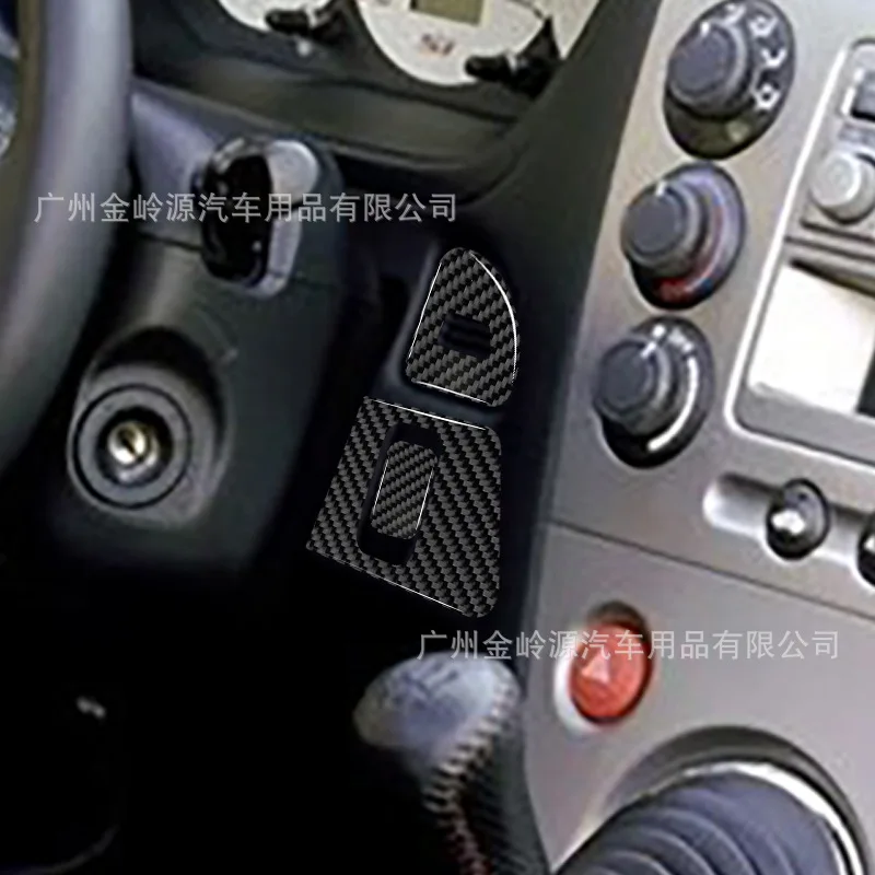 

Suitable for 02-05 Honda Civic car interior modification carbon fiber steering wheel right side decorative sticker