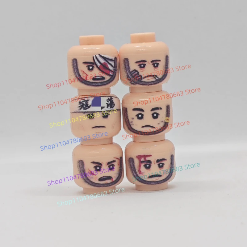 

MOC New Military Building Blocks Doll Mini Doll Accessories Expression Head Toy Gift Ornaments Collection