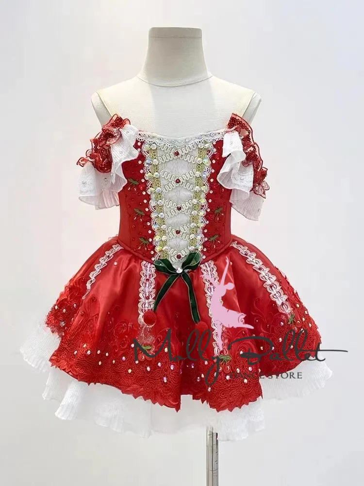 New custom-made Cherry Carrot Little Red Riding Hood performance competition dance costume can be customized with pictures