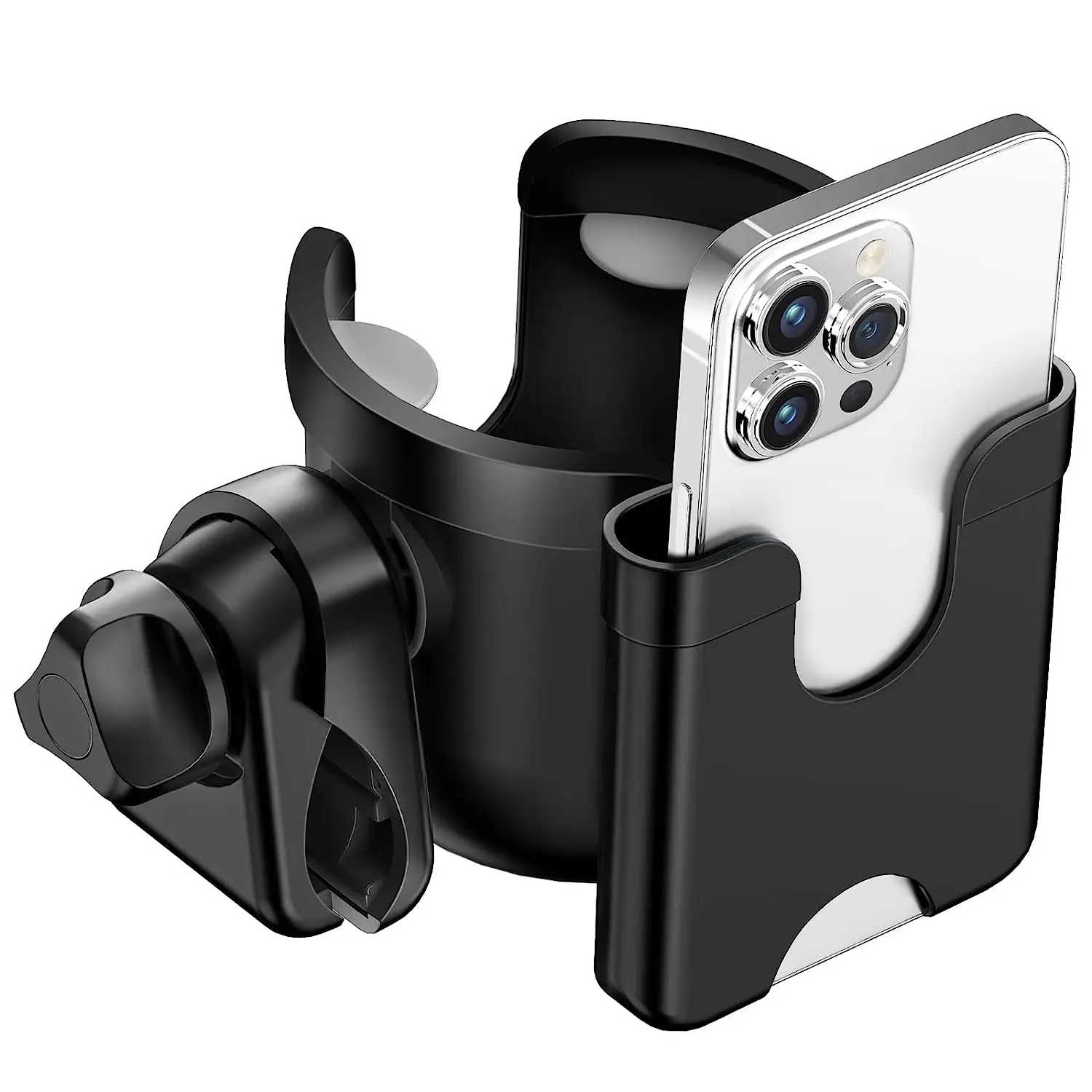 

Подставка для коляски с держателем для телефона, универсальный держатель для бутылки для инвалидной коляски, ходунки, велосипеда, скутера, подарки для женщин, мам, мужчин