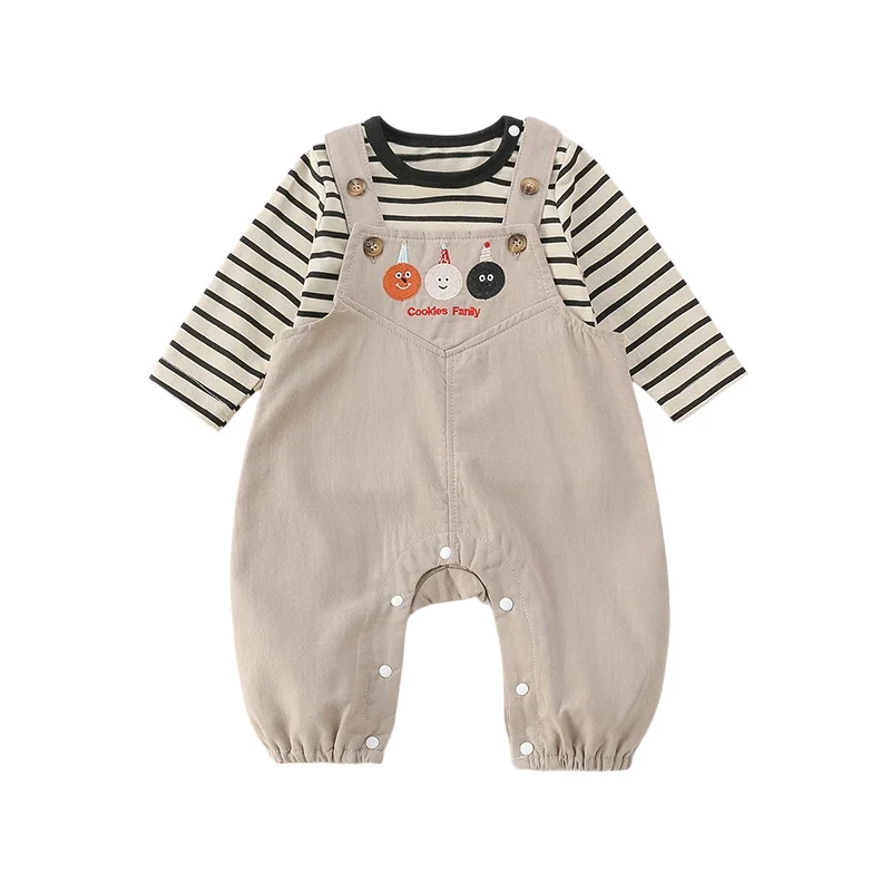 Spring Set Baby Rer Striped Top Bot Korean Sle Cotton Bubble Sve Princ Dr A-Line Skirt Long Sve Floral