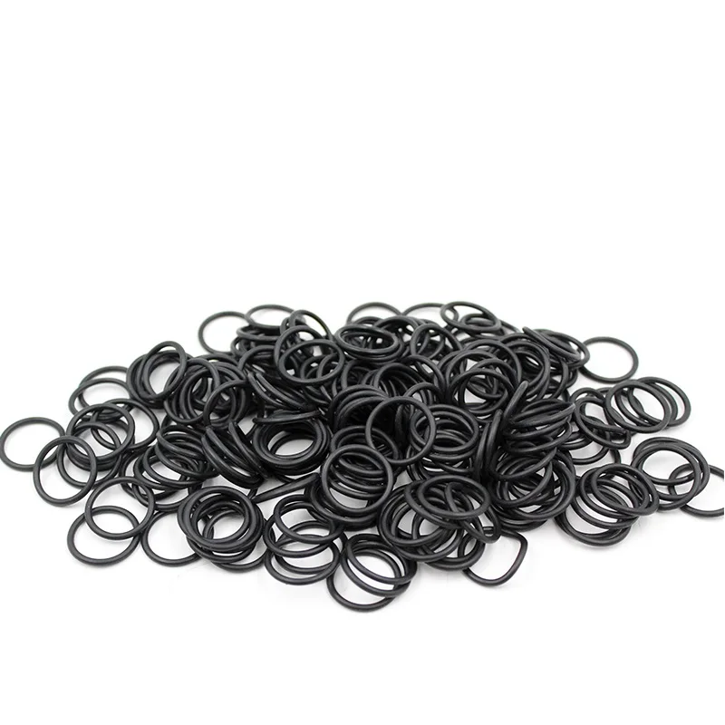 Nitrile O-ring Gasket Black NBR Oil Resistant Seal Ring Thickness1/1.5/2mm OD 3~80mm for Automotive/Machine/Plumbing Waterproof image 2