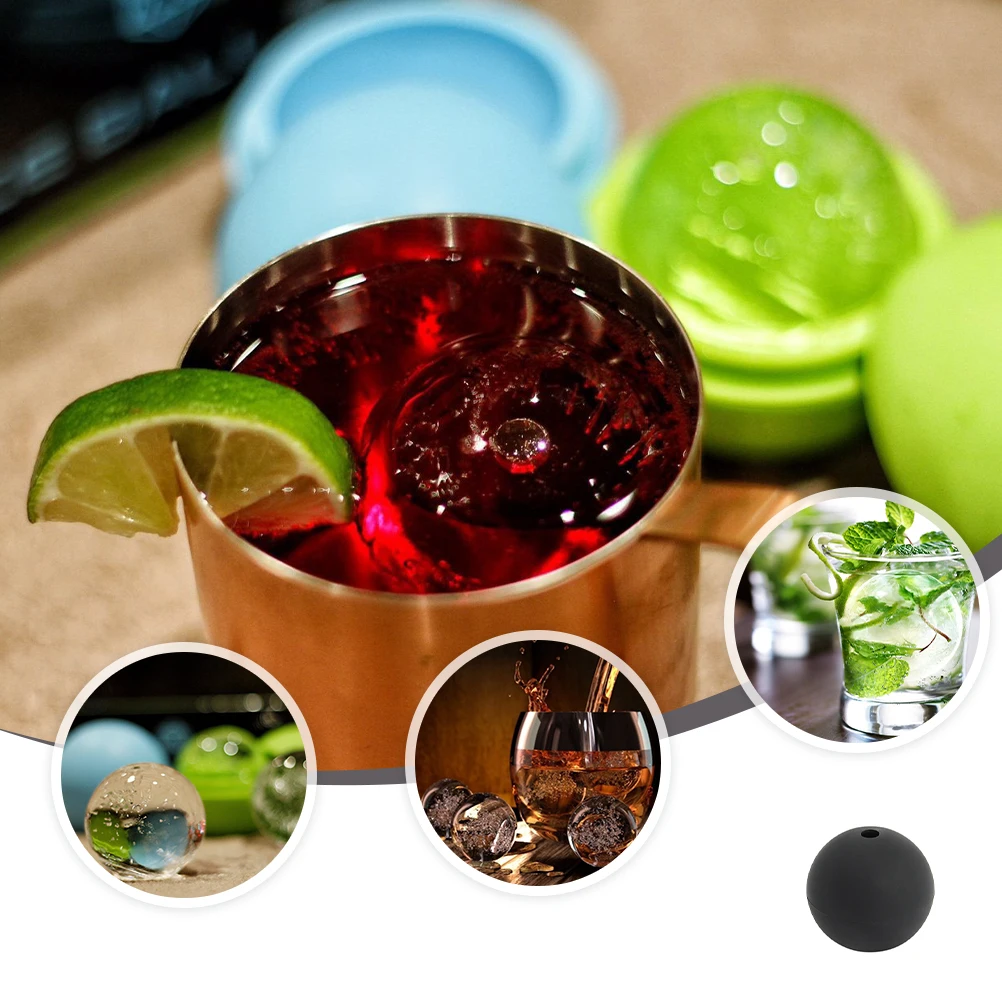 

1Pcs Ice Cube Mold Sphere Ball Silicone Whiskey Ice Maker Creative Design for Whiskey Cocktail Coffee Home Bar