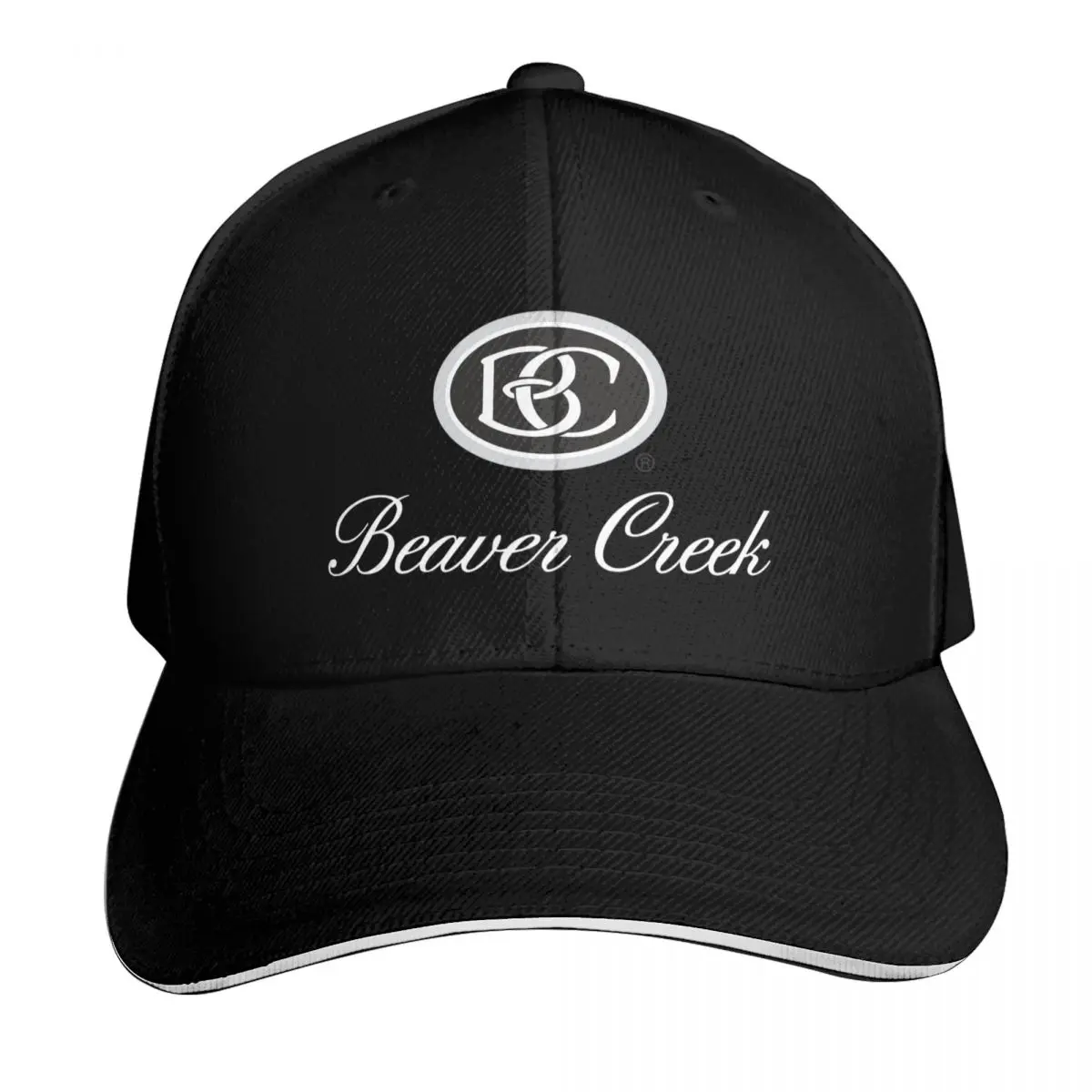 Beaver Creek Resort, Colorado - White Writing Baseball Cap hiking hat Hat men Hat Beach Baseball Cap Mens Hats Women's