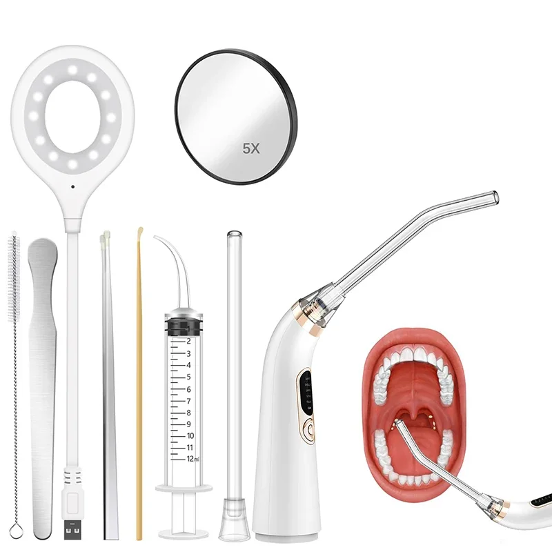 

New Electronic Tonsil Stone Extractor For Oral Care, Vacuum Stone Cleaning Set, And Instant Suction Tool To Improve Oral Health