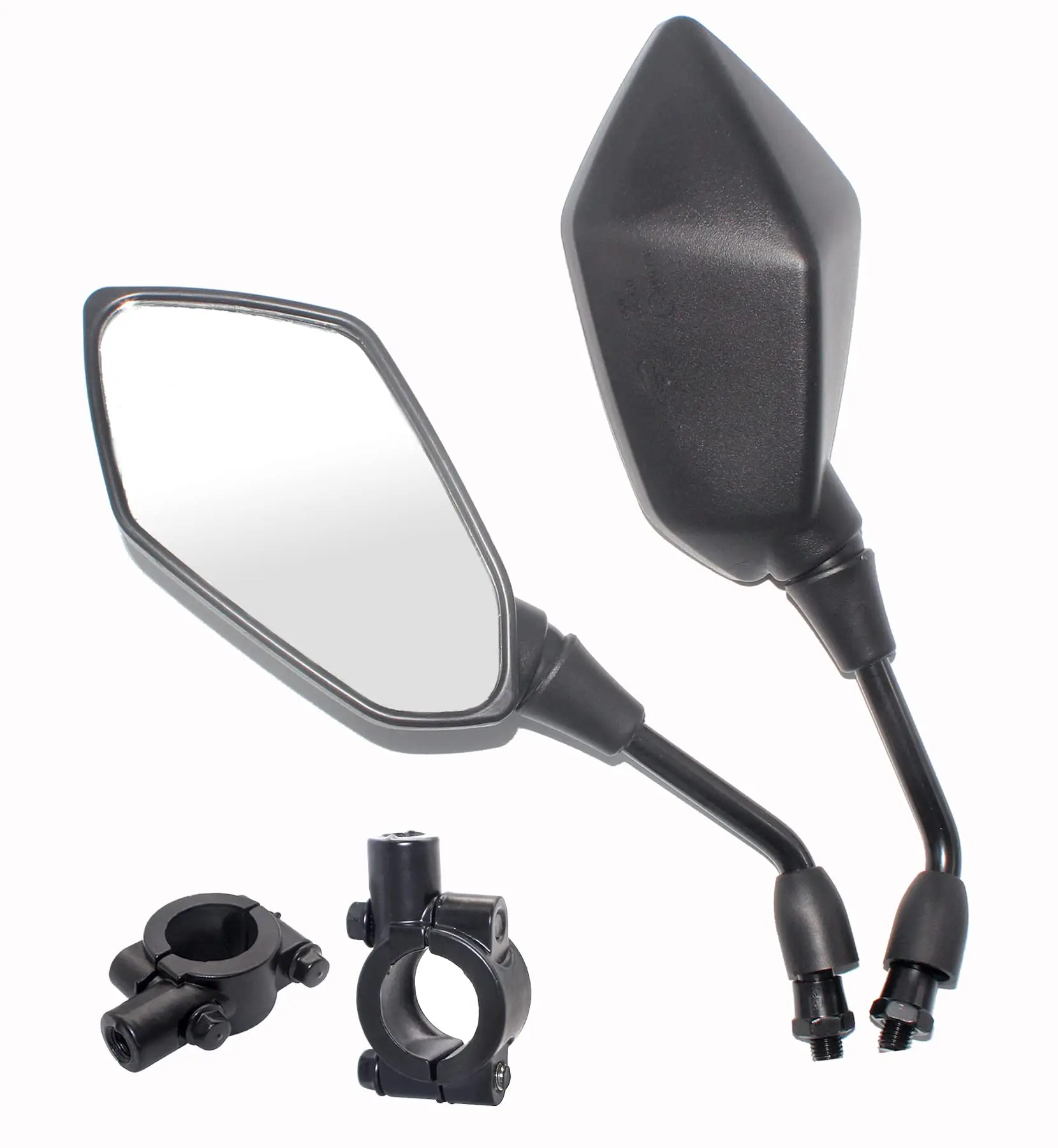 

Universal Motorcycle Rear View Mirrors Adjustment ATV Mirror with 10mm Bolt,7/8" Handlebar Mirrors for Dirt Bike ATV Scooter