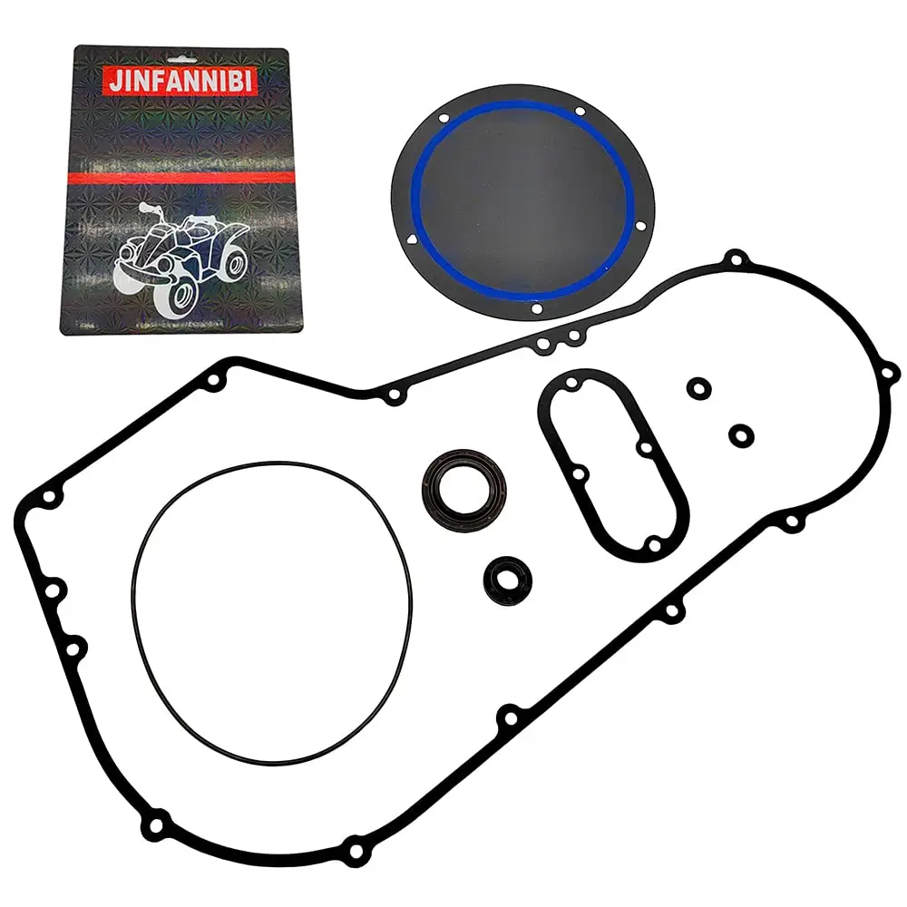Primary Clutch Cover Gasket Seal Kit fit for Harley Softail Dyna Road King 1994-2000 2001 2002 2003 2004 2005