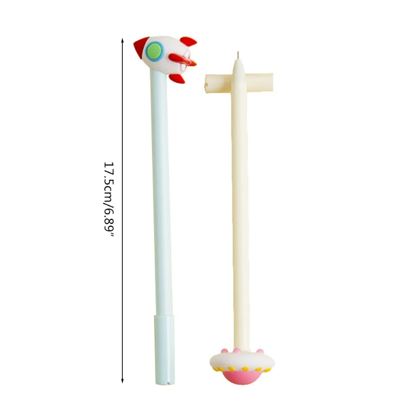 Paquete 2 bolígrafos gel negro, bolígrafo gel recargable azul, recambio 0,5 mm para estudiantes, bolígrafos