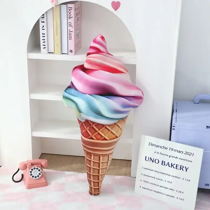 15/33/55cm nova boneca de sorvete brinquedo de pelúcia dos desenhos animados anime bonito travesseiro travesseiro presente aniversário das crianças diversão boneca