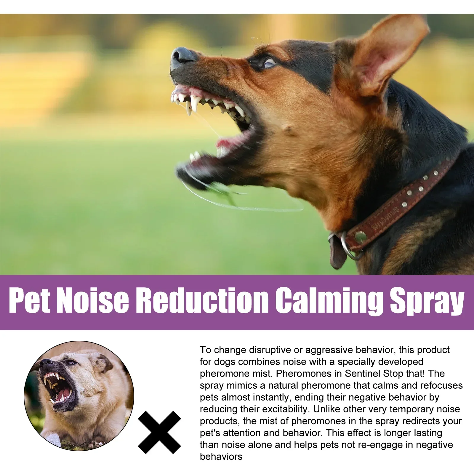 Pets Calming Spray Prevent Howling Relieve Stress Spray Manage Emotions Scratching Fighting Prevention Cat Anti-anxiety Liquid