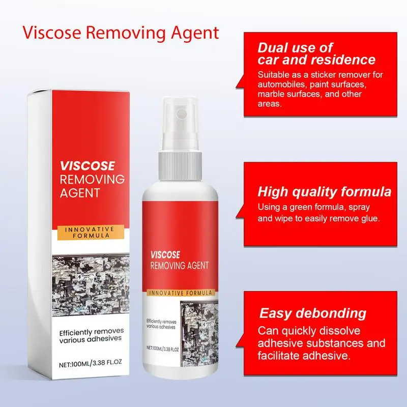 Sticker Remover 100ml Adhesive And Sticker Remover All Purpose Remover For Home & Office Removes Stickers Labels Tape Oil