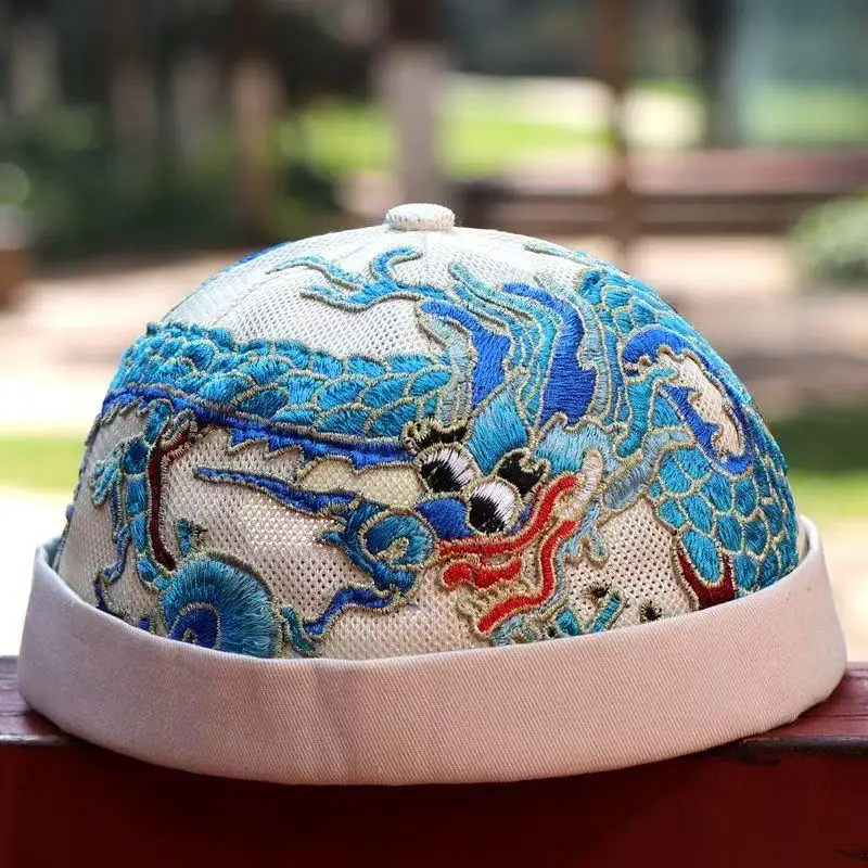 Muslim Caps For Women Chinese Style Crochet Japan Hat Kufi Islamic Kippah Hijab Jewish Korea 0976