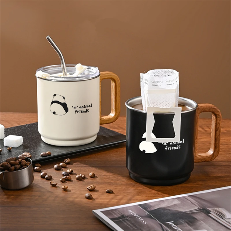 

Creative Portable Travel Coffee Mug with Lid Stainless Steel Double Wall Hot Cold Drink Beer Tea Cup Reusable Coffee Tumbler