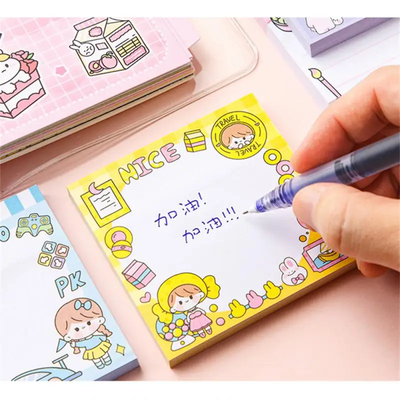 ملاحظات لاصقة لطيفة على شكل حيوانات كرتونية ، وسادات مذكرات عالية الجودة مع لاصق قابل للإزالة ، هدايا كاواي عملية ممتعة للقرطاسية