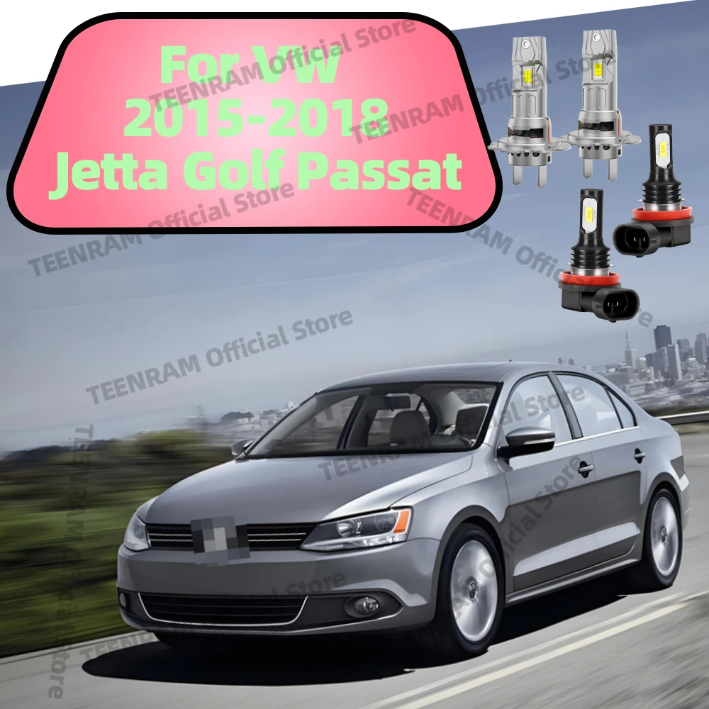 

2/4x для VW 2015-2018 Jetta Golf Passat автомобильные передние фары 6000K 12 В CSP 3570 чипы противотуманные фары лампы