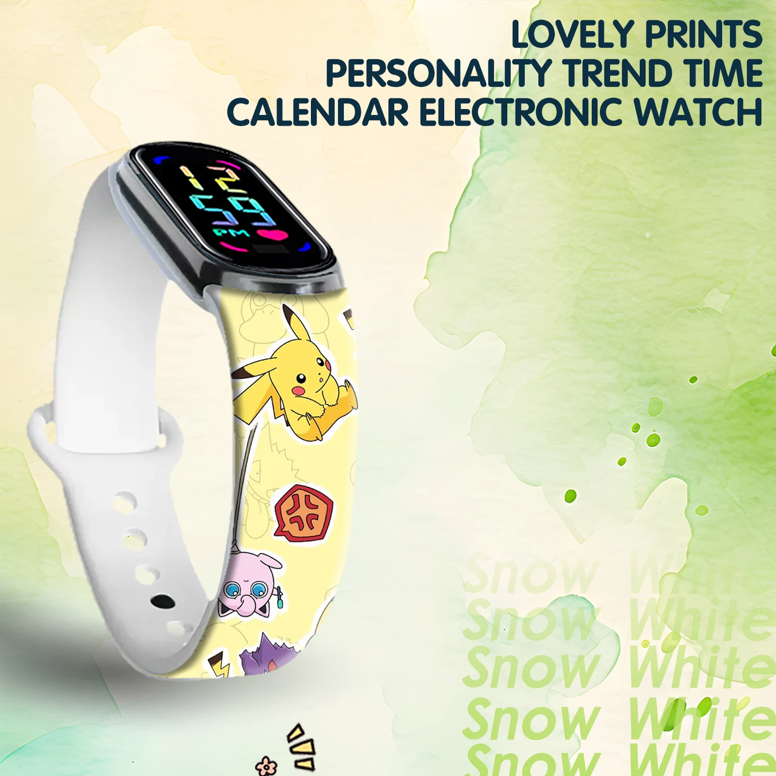 Pokemon Series Printed Wristband for Xiaomi Mi Band 10 Wrist Strap Replaceable Bracelet for Mi Band 9 8 Smart Watchband