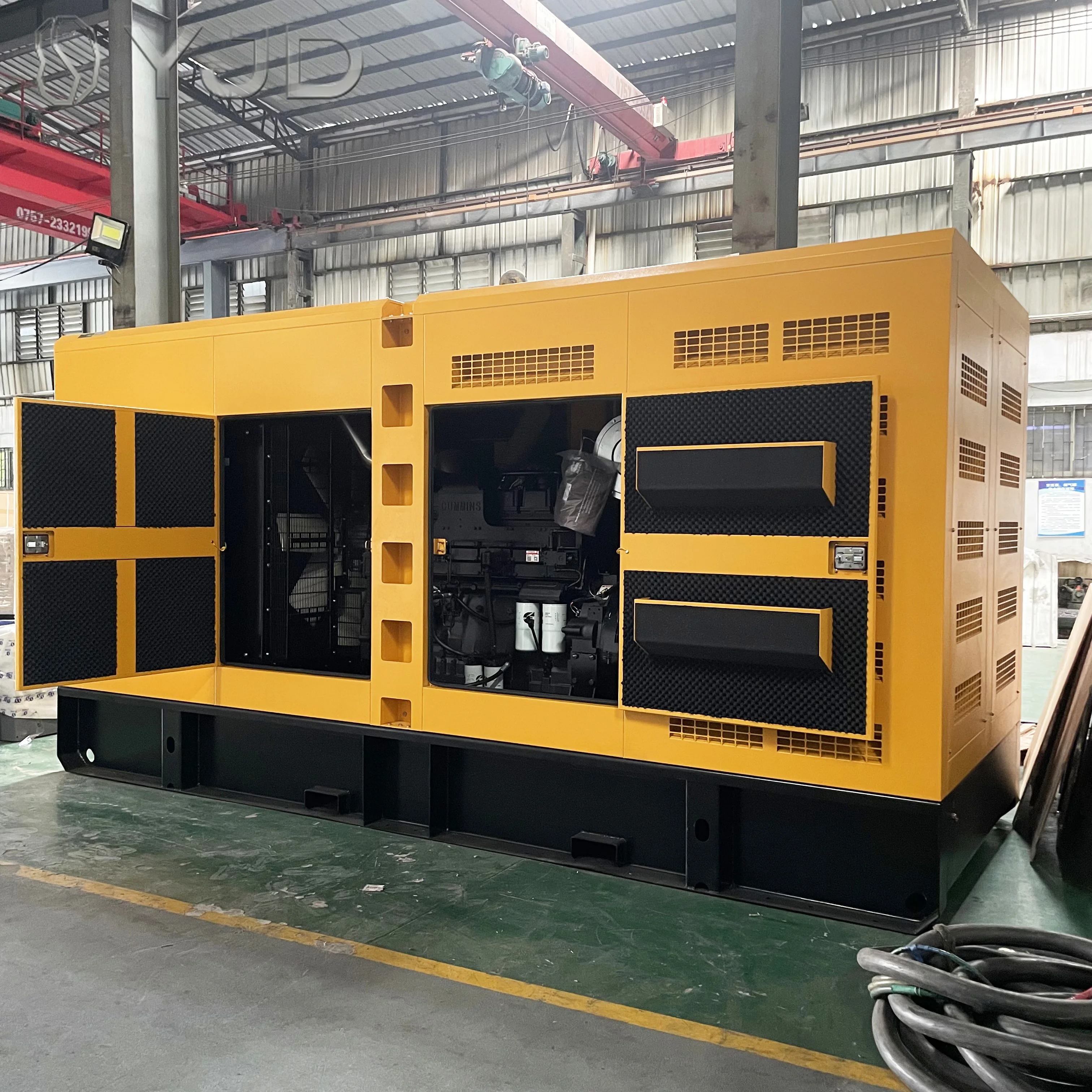 Power Plant 360KW 450KVA Canopy Diesel Generator Soundproof 50Hz 60Hz Dynamo with Power 3 Phase