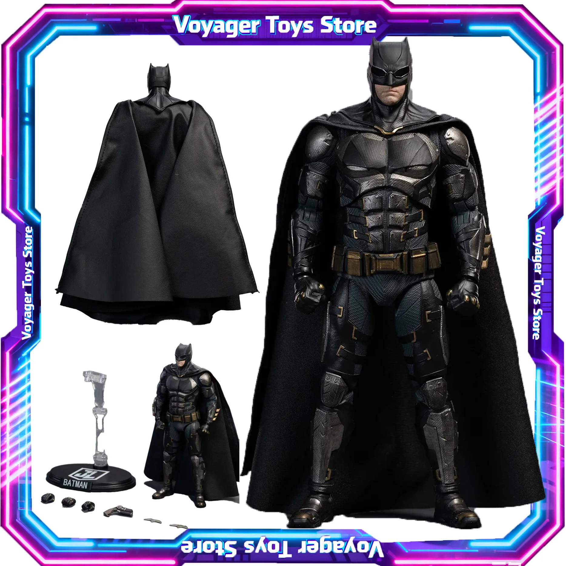 

Коллекционная фигурка Бэтмена Fondjoy: Тактический костюм, версия Лиги Справедливости, подвижная модель, набор для сборки, статуэтка DC The Dark Knight