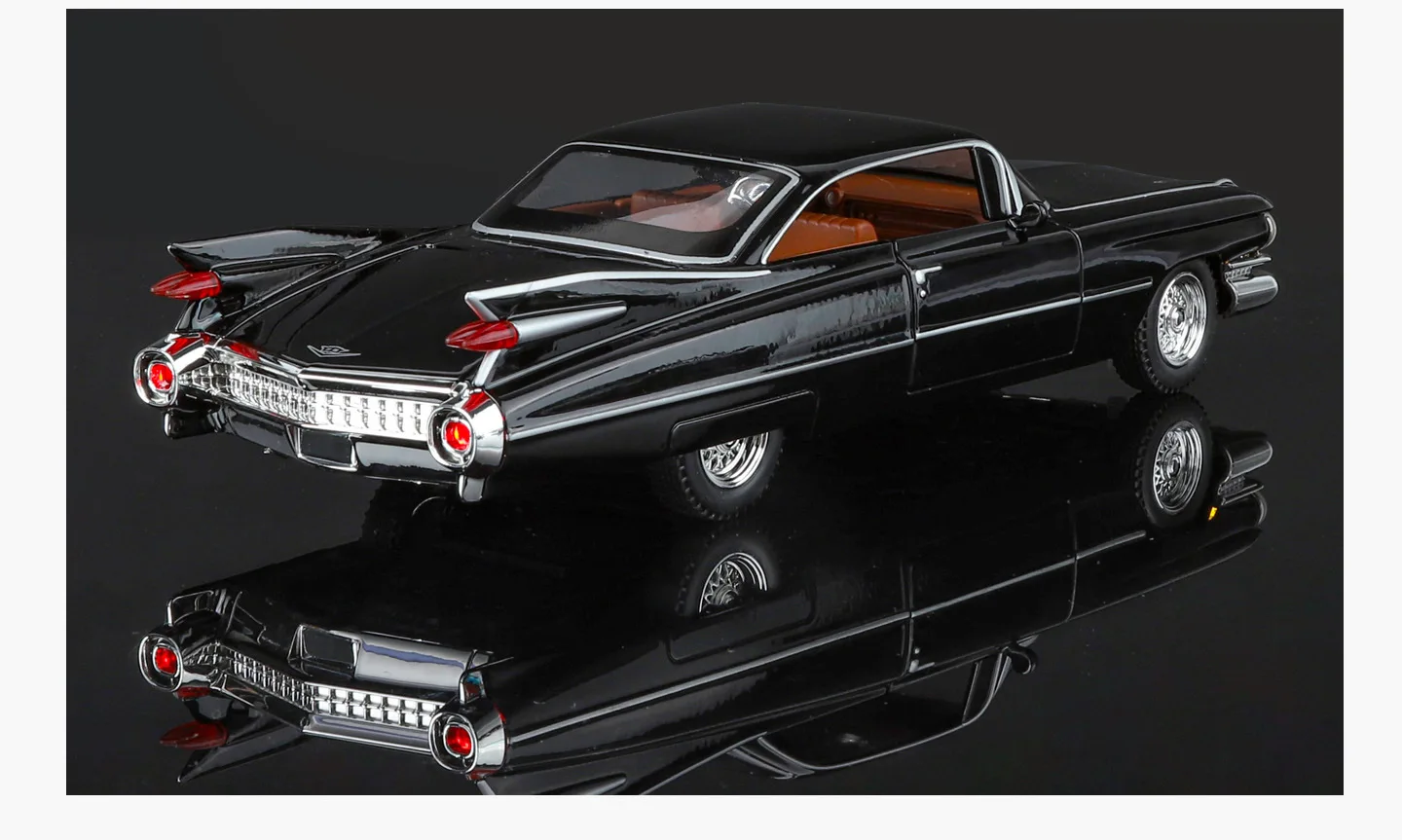 1:24 ビッグロケット エルドラド ビアリッツ レトロカー 合金メタルダイキャストモデルカー サウンドLED プルバック コレクション ホビー ホームデコ