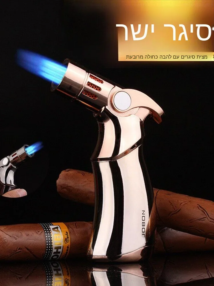 

Windproof Desktop Welding Gun Cigar Special Lighter BBQ Outdoor Creative Direct Spray Four Straight