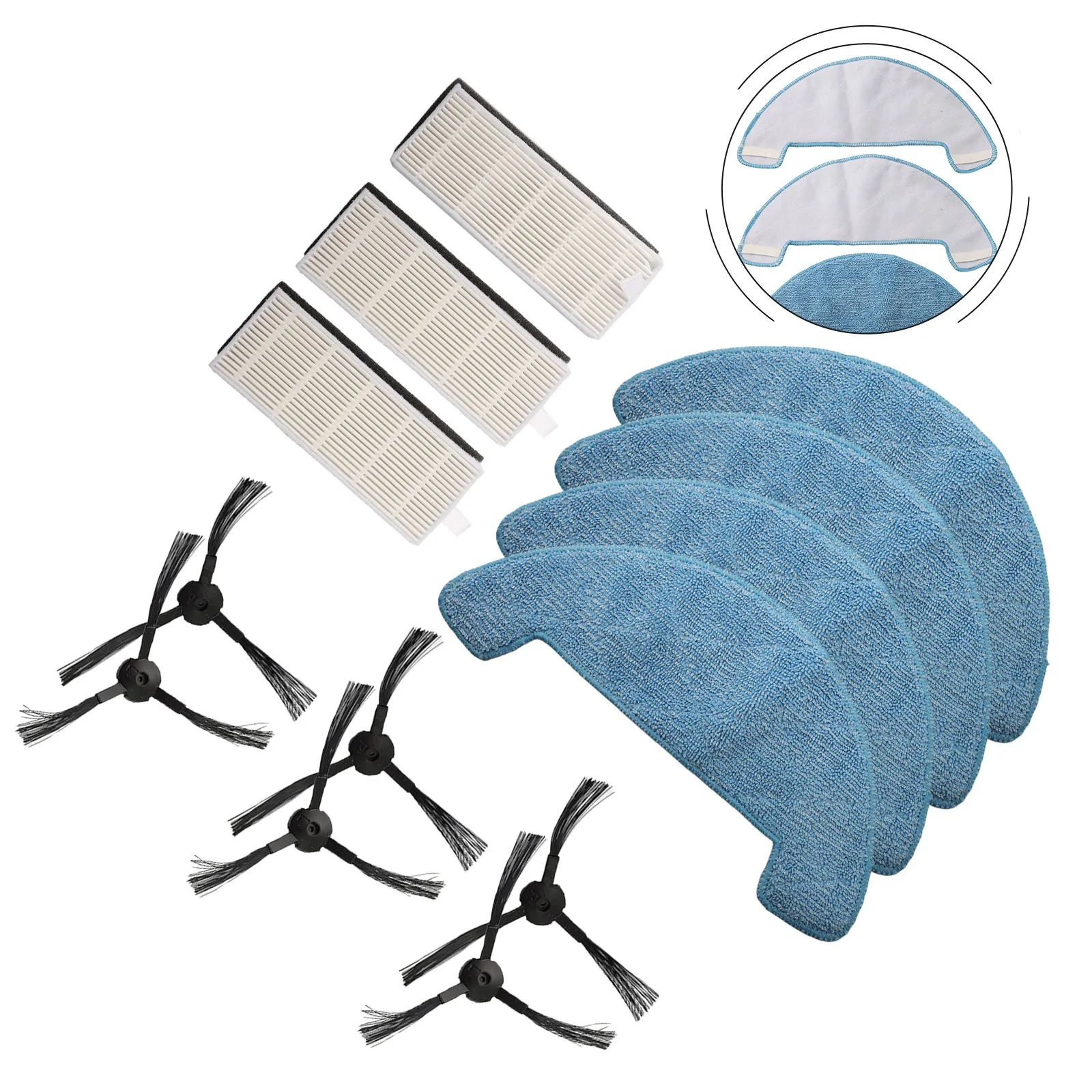 Replace Essential Components of your For DOMOOVA DRV80 Animal Robotic Vacuum Cleaner Side Brush Filter Mop Cloth