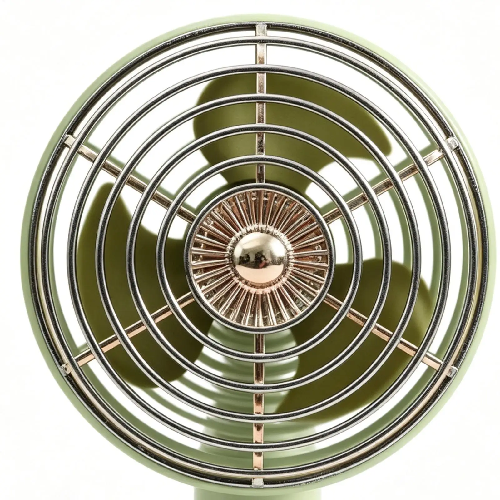 Vintage Desk Fan 100 Speeds USB Rechargeable Cooler Small Desktop Fan For Home Office Bedroom Study Living Room Dormitory