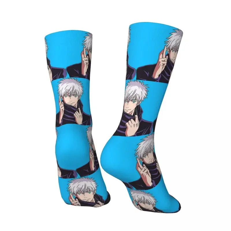 Y2K Gojo Satoru Jujutsu Kaisen Men Women Socks Outdoor Novelty Spring Summer Autumn Winter Stockings Gift