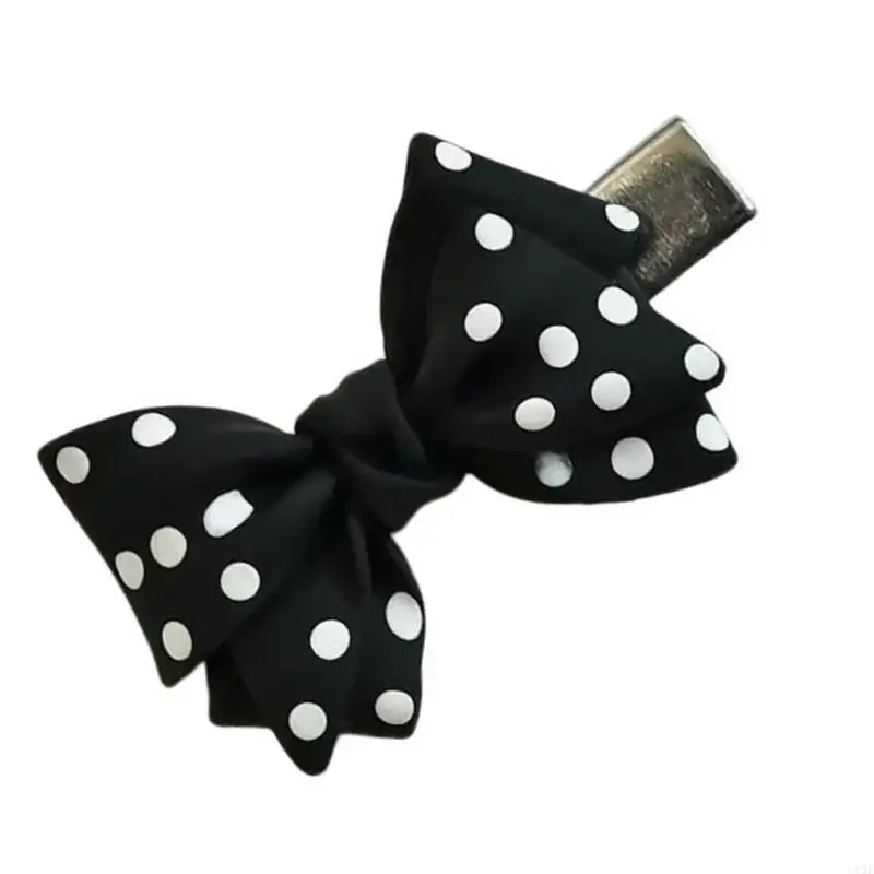 Bowknot barrettes pontilhas cabelo