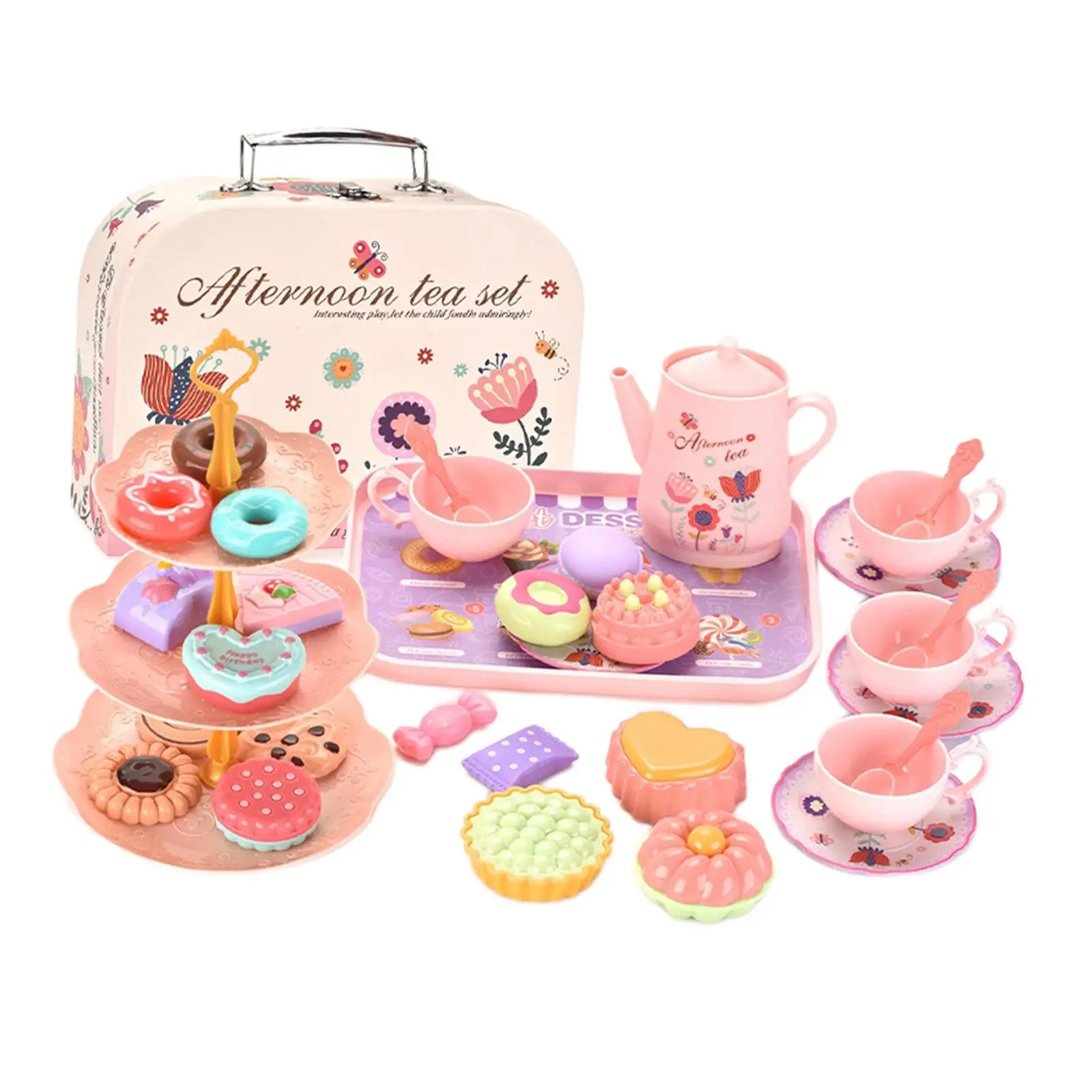 Play House Kitchen Afternoon Tea montessori Toy Early Educational Simulation Tea