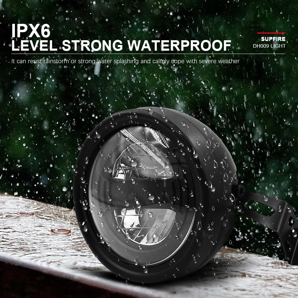 E-الدراجة العلوي DH009 12 فولت-48 فولت 2pin SM مقاوم للماء التوصيل دراجة كهربائية دراجة نارية LED الجبهة ضوء ليلة آمنة ركوب الملحقات #5