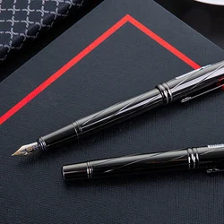 Luxury High Quality Metal Design Fountain Pen Business Office Stationery Supplies Signature Calligraphy Writing Ink Pens