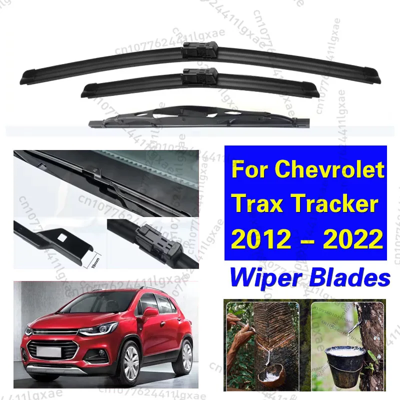 

For Chevrolet Trax Tracker 2012 - 2022 Wiper Front Rear Wiper Blades Set Windshield Windscreen Window Car Accessories 26"14"10"