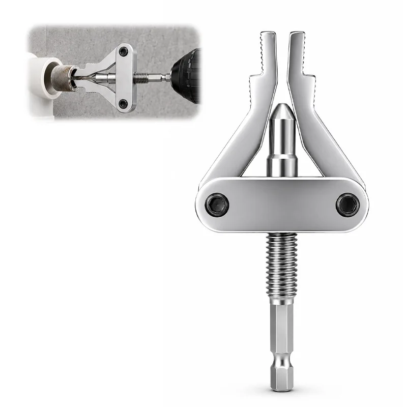 Pipe Extractor Tool Broken Thread Puller Hex Shank Power Drill for PPR PVC Plastic MPP Pipes DN20/25/32 1/2″ 3/4″ 1″ Inch